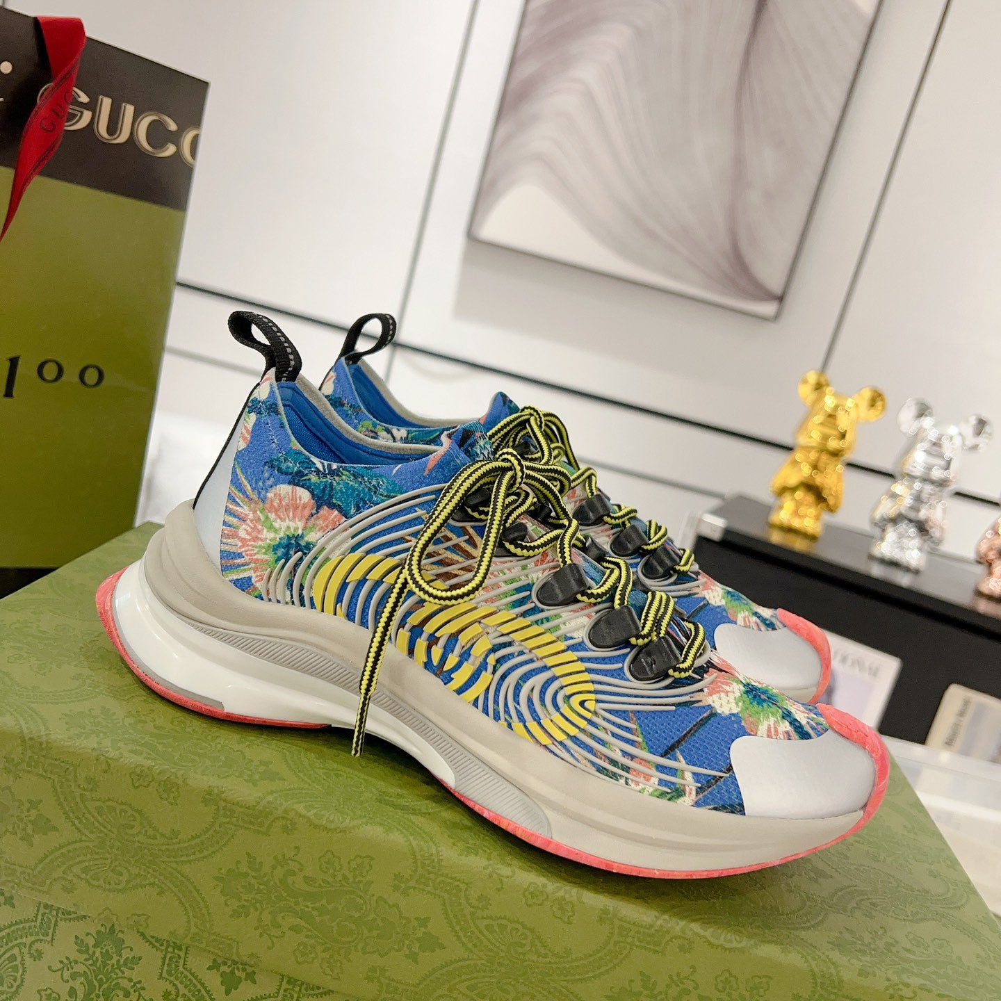 G fashion patterned rubber sole sneakers XC0723110316