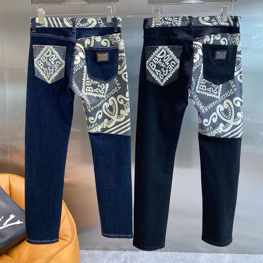 D&G HNA series exclusive pattern printed jeans 1824110701