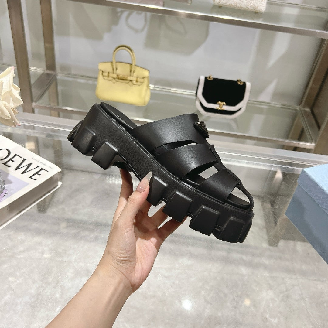 PR ss sawtooth ultra light thick-soled mules 1825051902