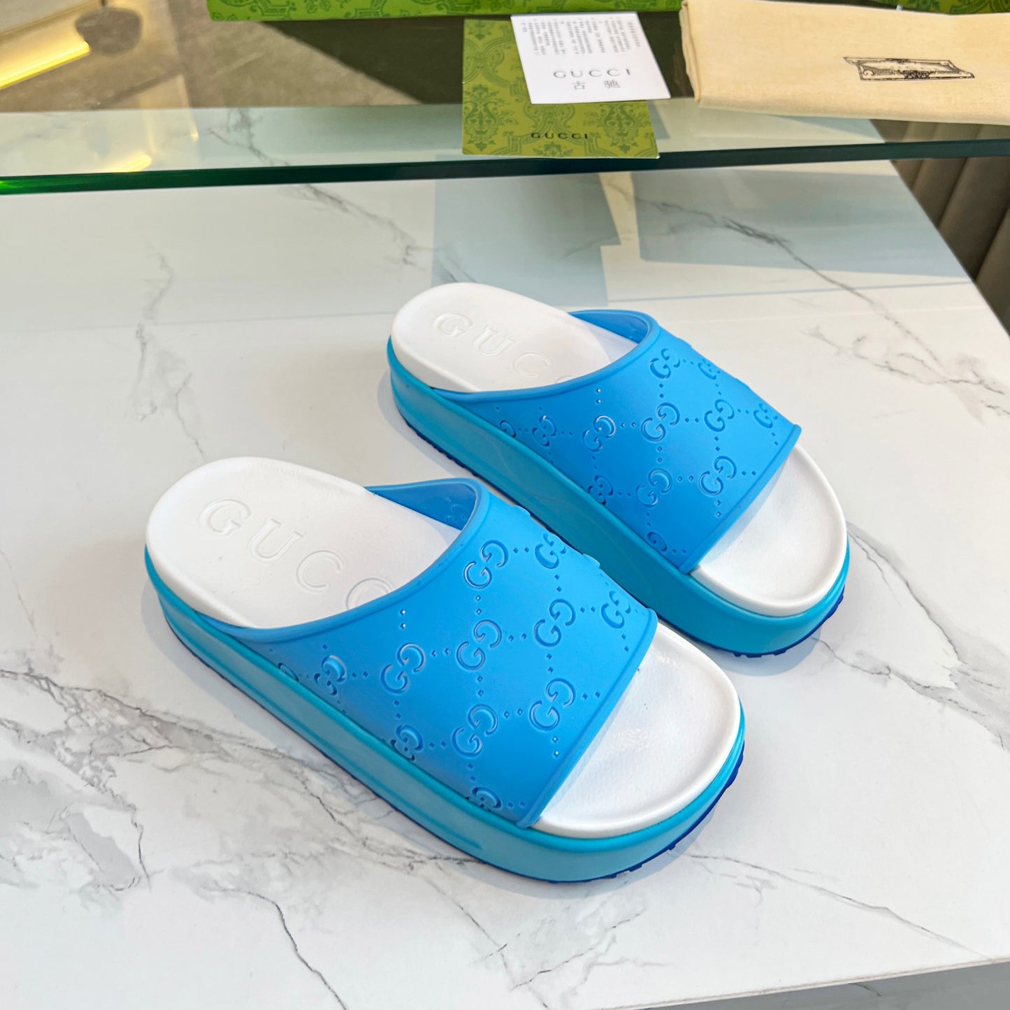 G logo ice cream platform slippers  XC16061203