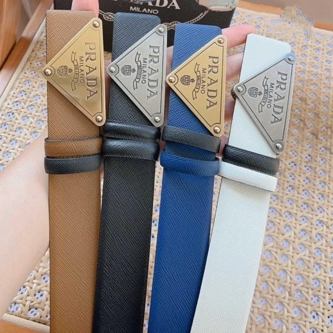 New Triangle Genuine Leather Business All-match Men's Belt 1024072611
