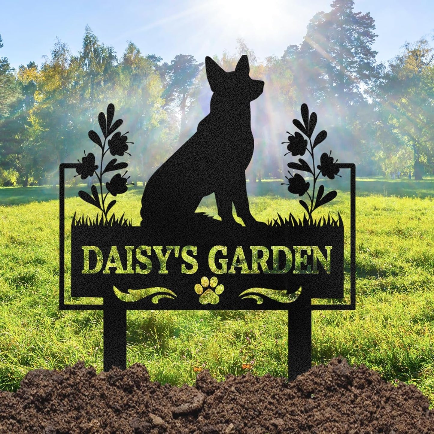 Custom Iron Pet Memorial Plaque - Forever Remembrance for Your Furry Friends