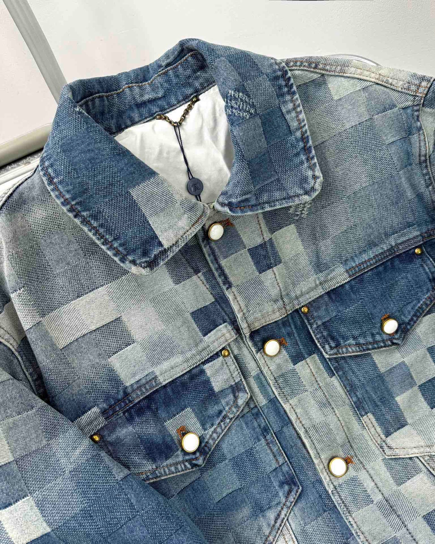 LV Plaid denim jacket 1825022821