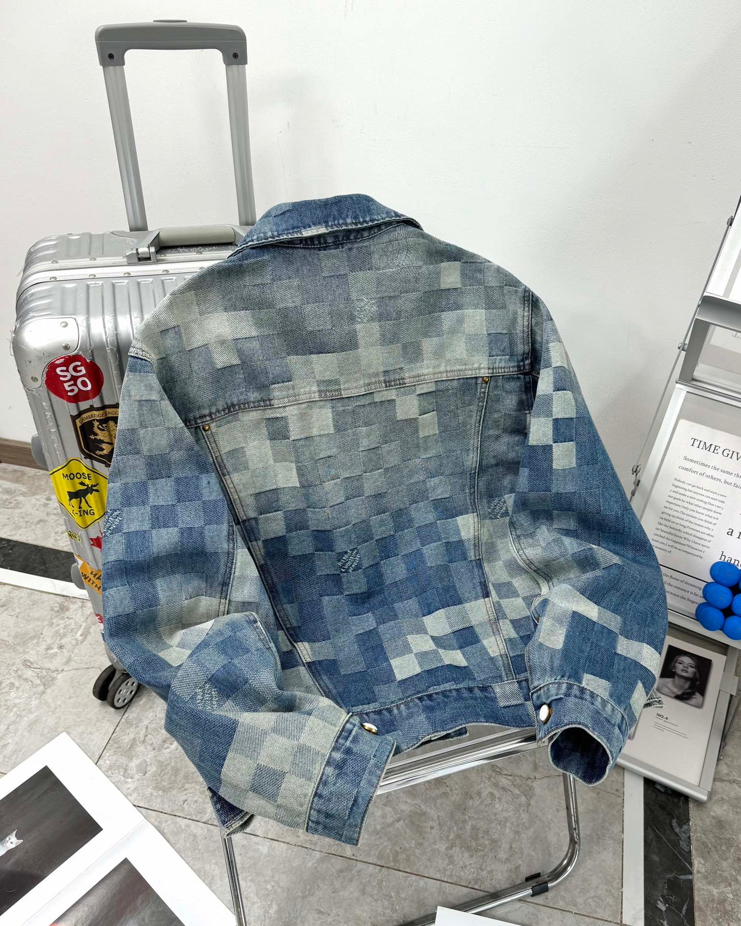 LV Plaid denim jacket 1825022821