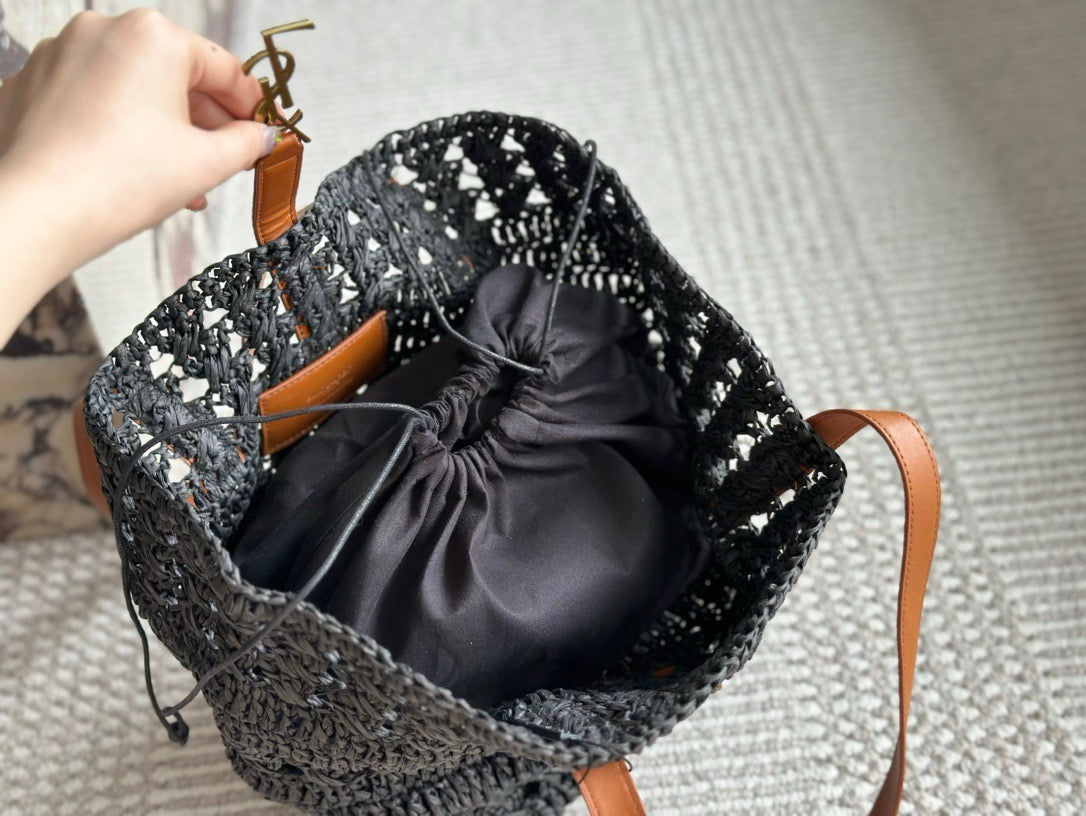YSL straw handbag 0724041105