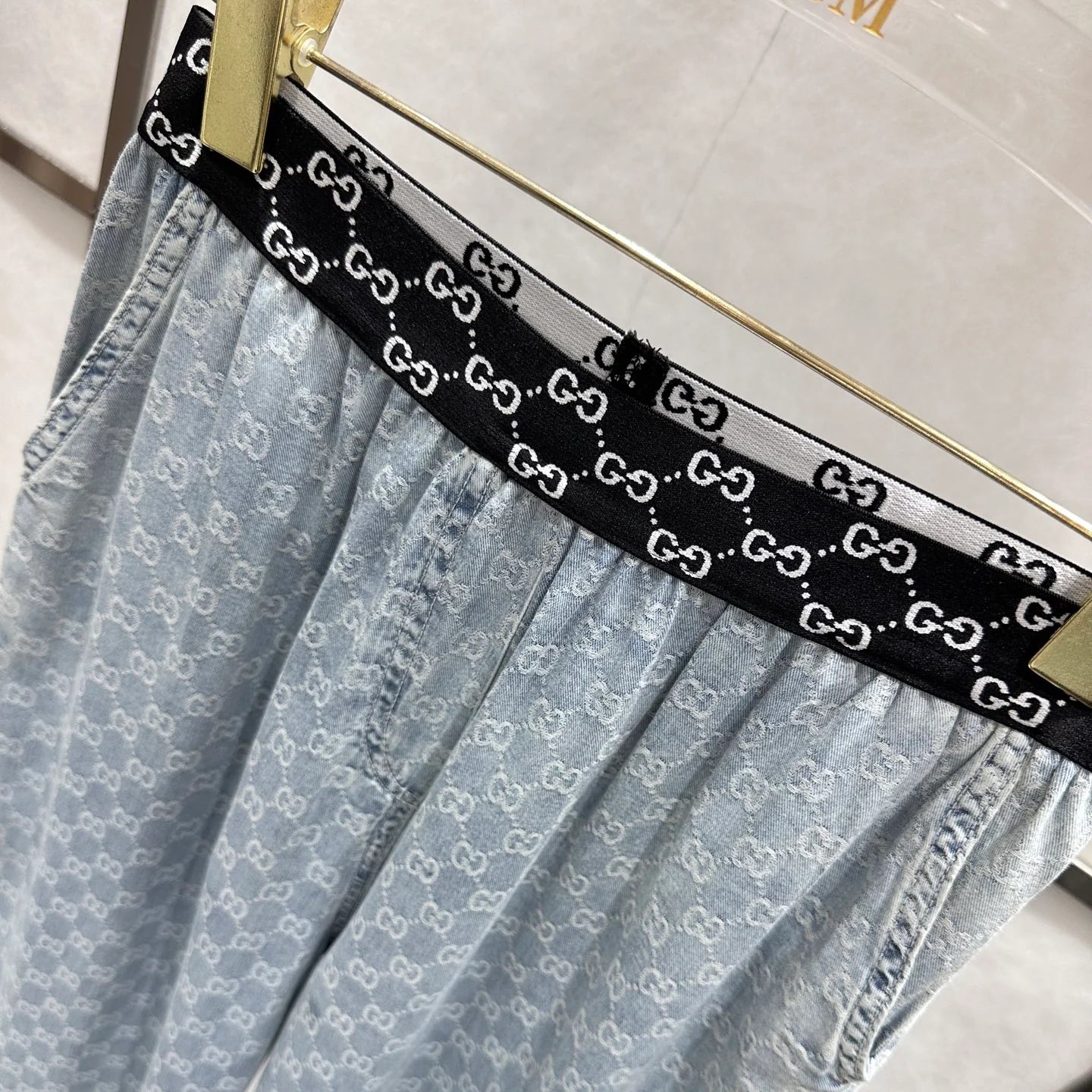 GG New Versatile Printed Casual Jeans for Women 1025042101