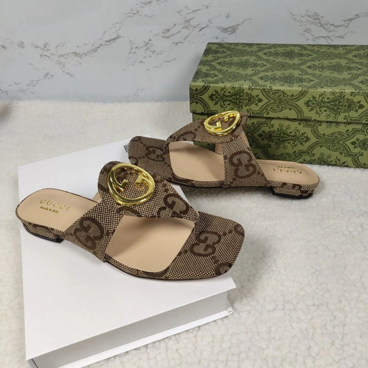 Fashion Trend Canvas Flat Heel Sandals 1024042621