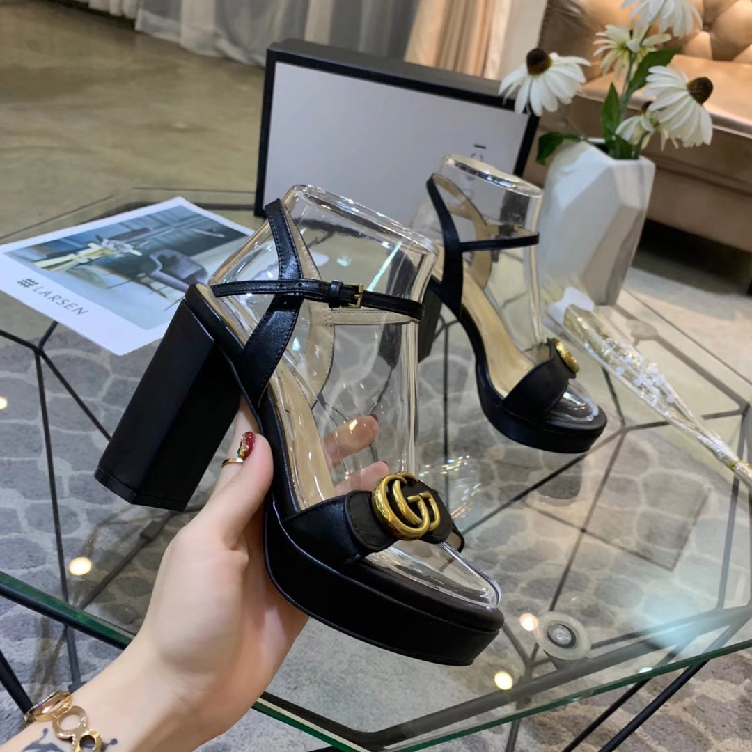 Versatile G buckle high-heeled sandals 1824061301