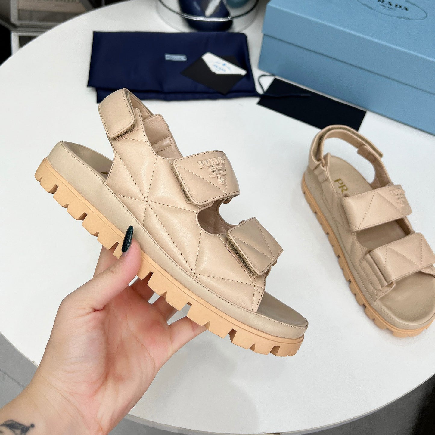 Spring And Summer New Women's Shoes Leather Soft Bottom Muffin Sandals Velcro 1024030828