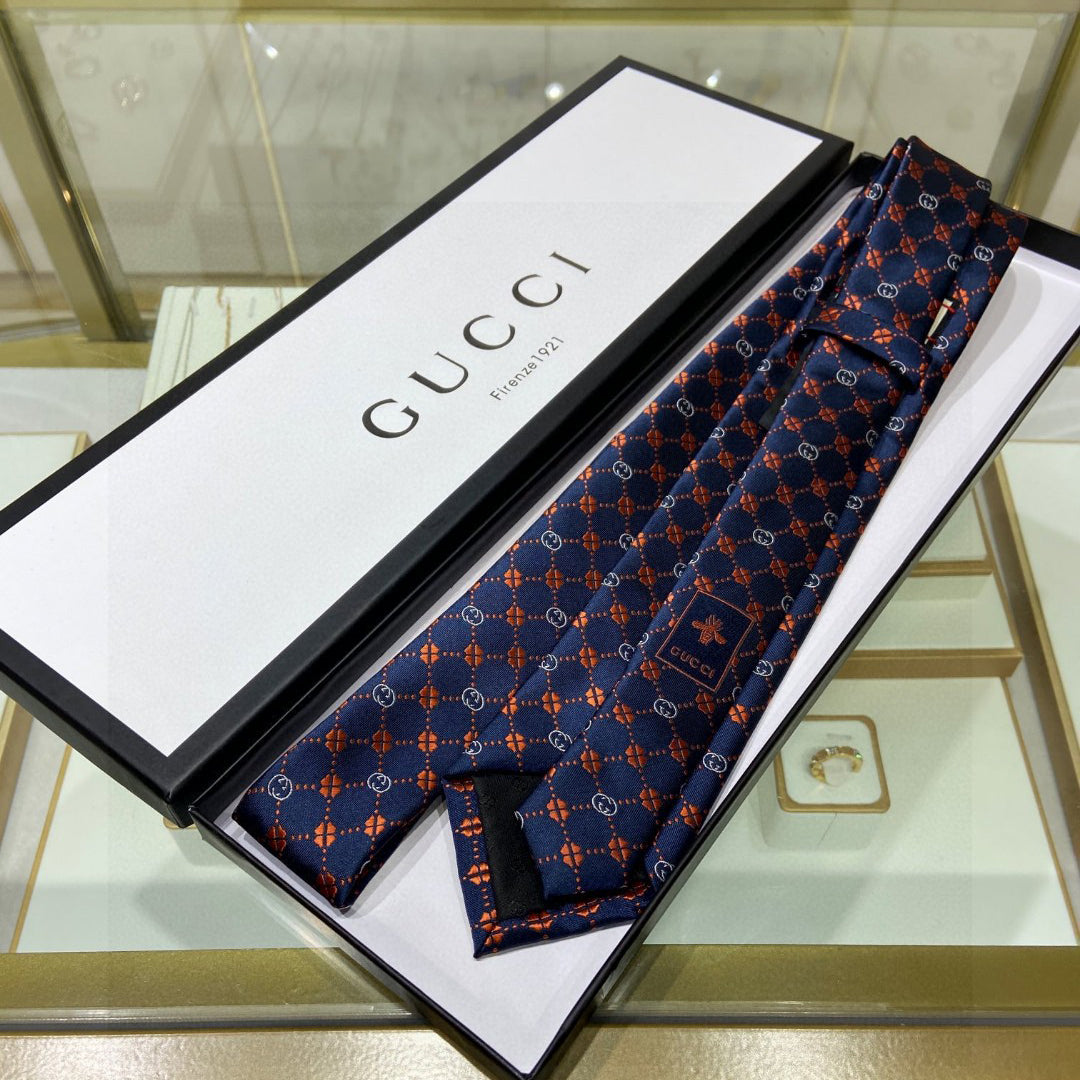 GG four-leaf clover tie 1824060504