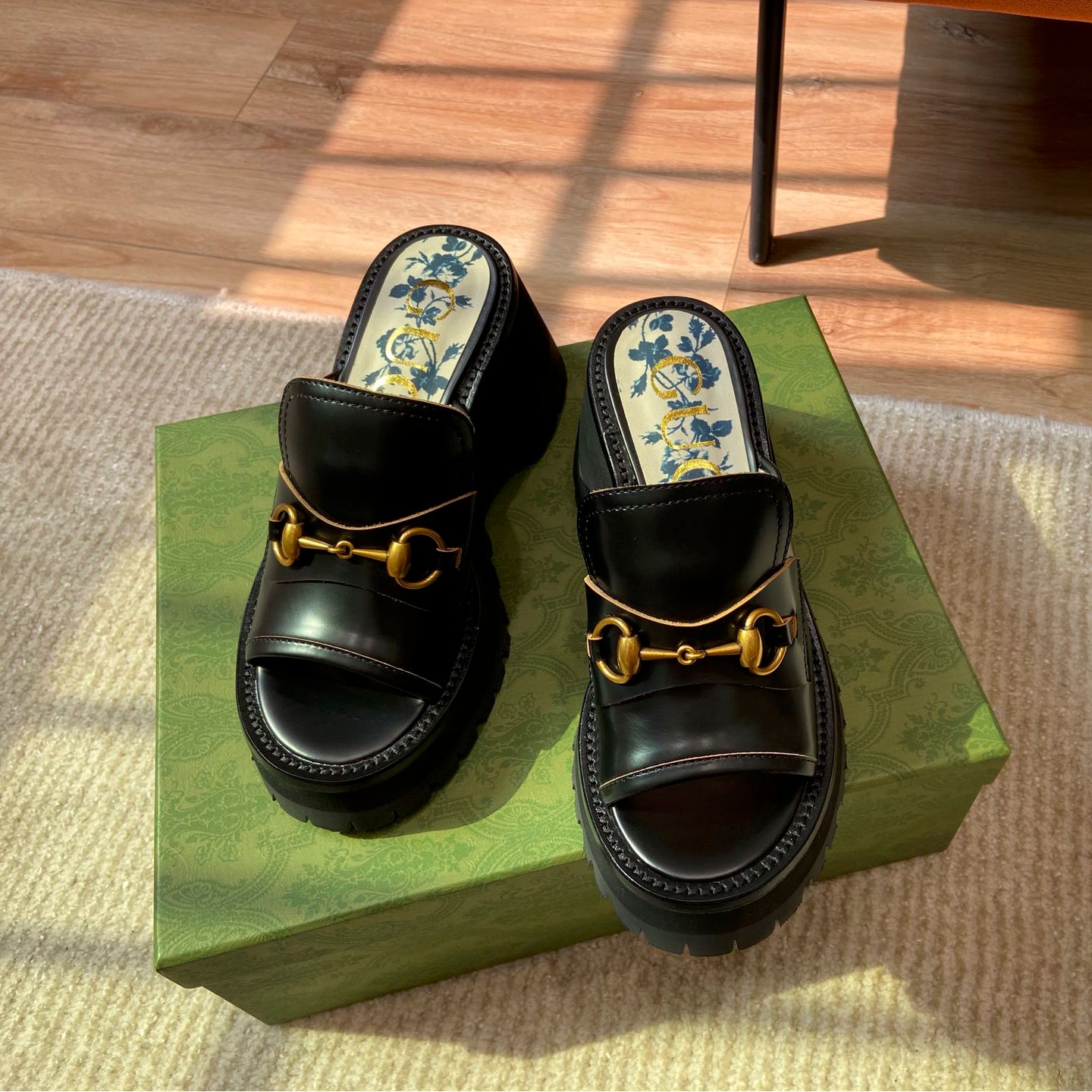 G Horsebit platform slippers 1824061307