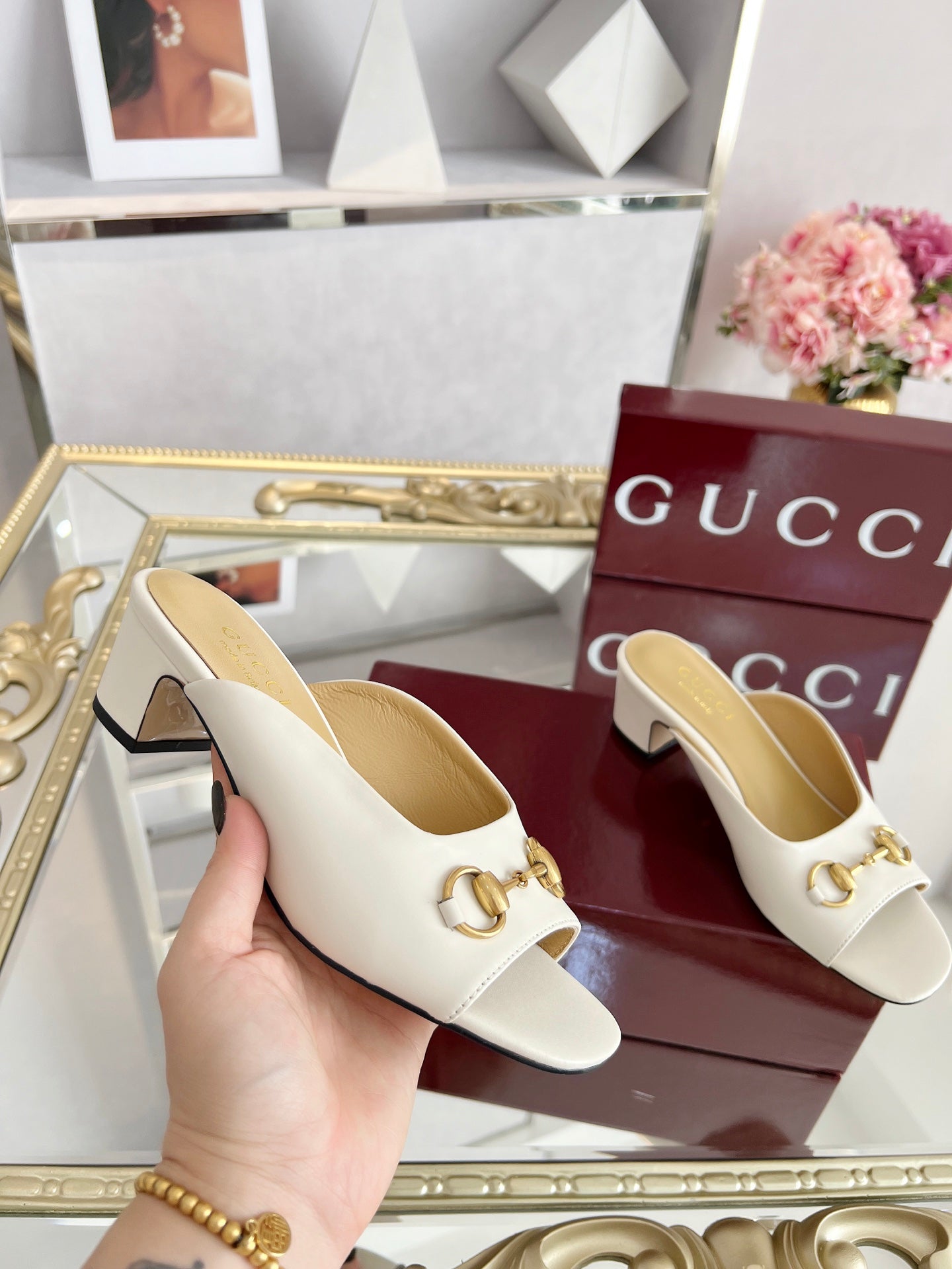 GG Chunky heel slippers 1825061302