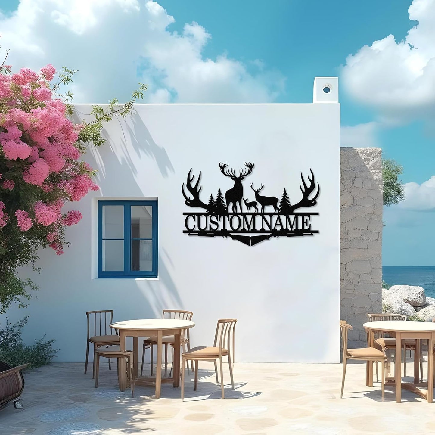 Custom Deer Iron Sign - Rustic Metal Wall Decor for Nature Lovers