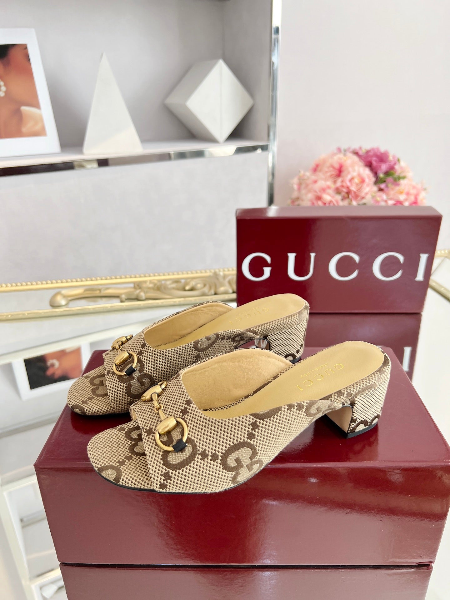 GG Chunky heel slippers 1825061302