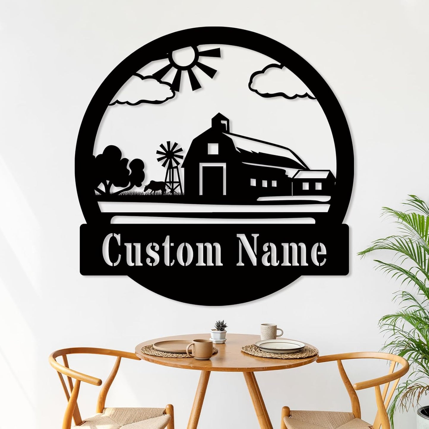 Custom Butterfly Metal Sign for Cabin or Porch, Personalized Family Name Wall Decor Gift