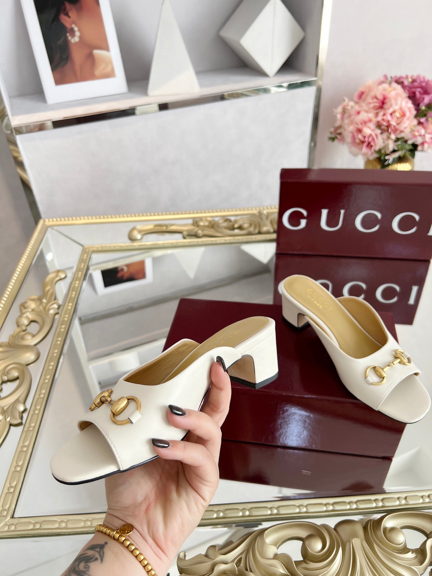 GG Chunky heel slippers 1825061302