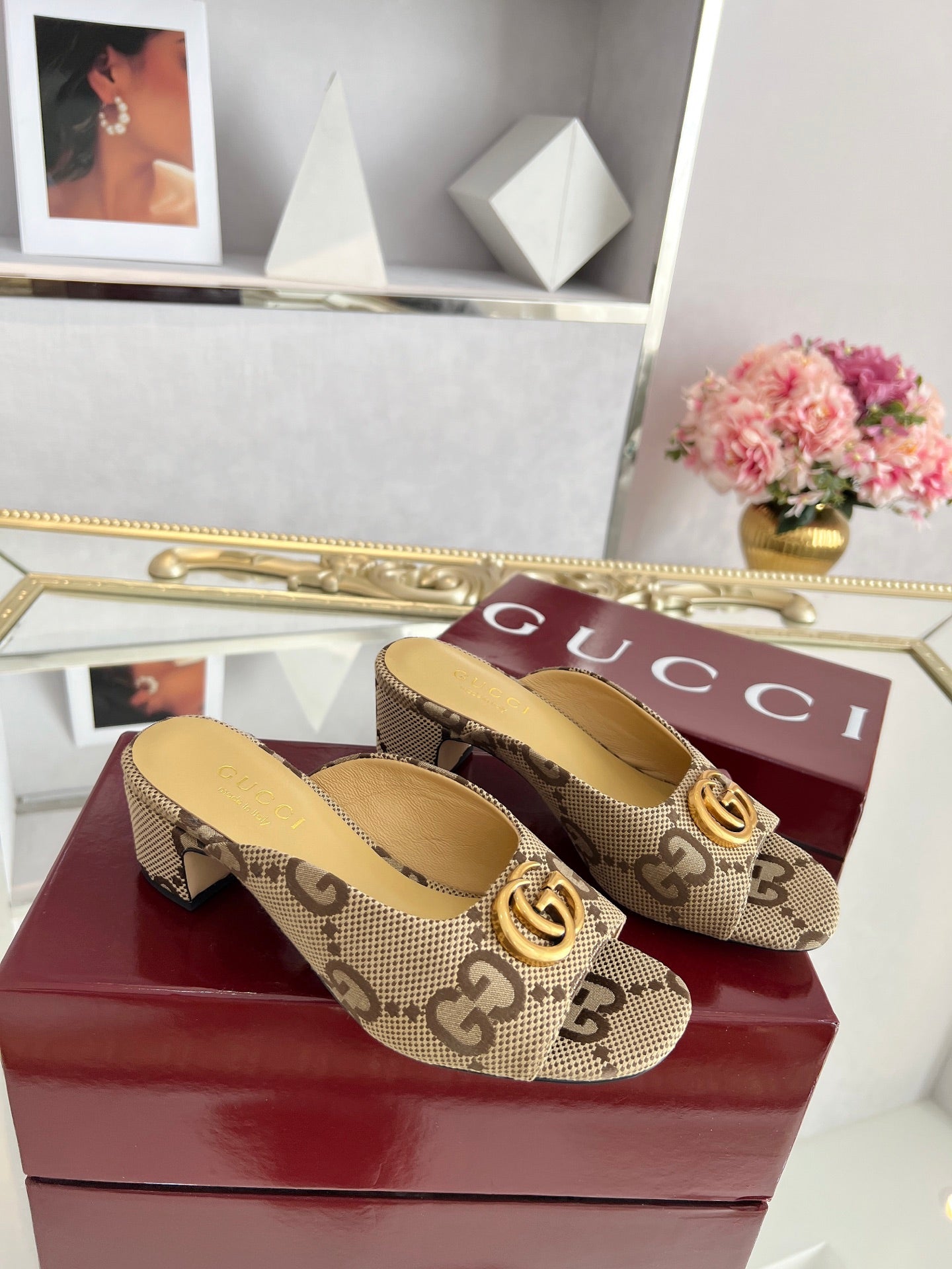 GG Chunky heel slippers 1825061302