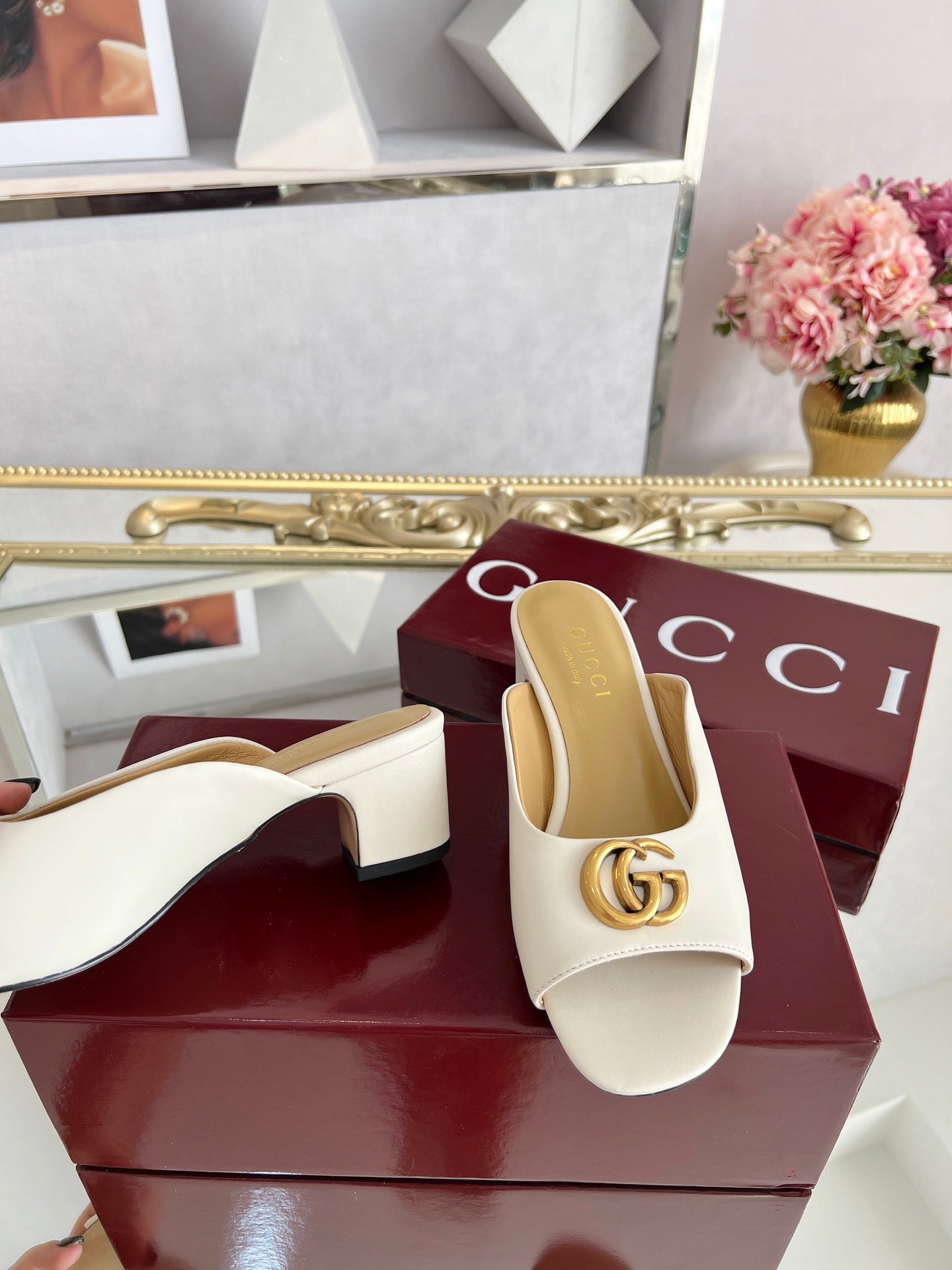 GG Chunky heel slippers 1825061302