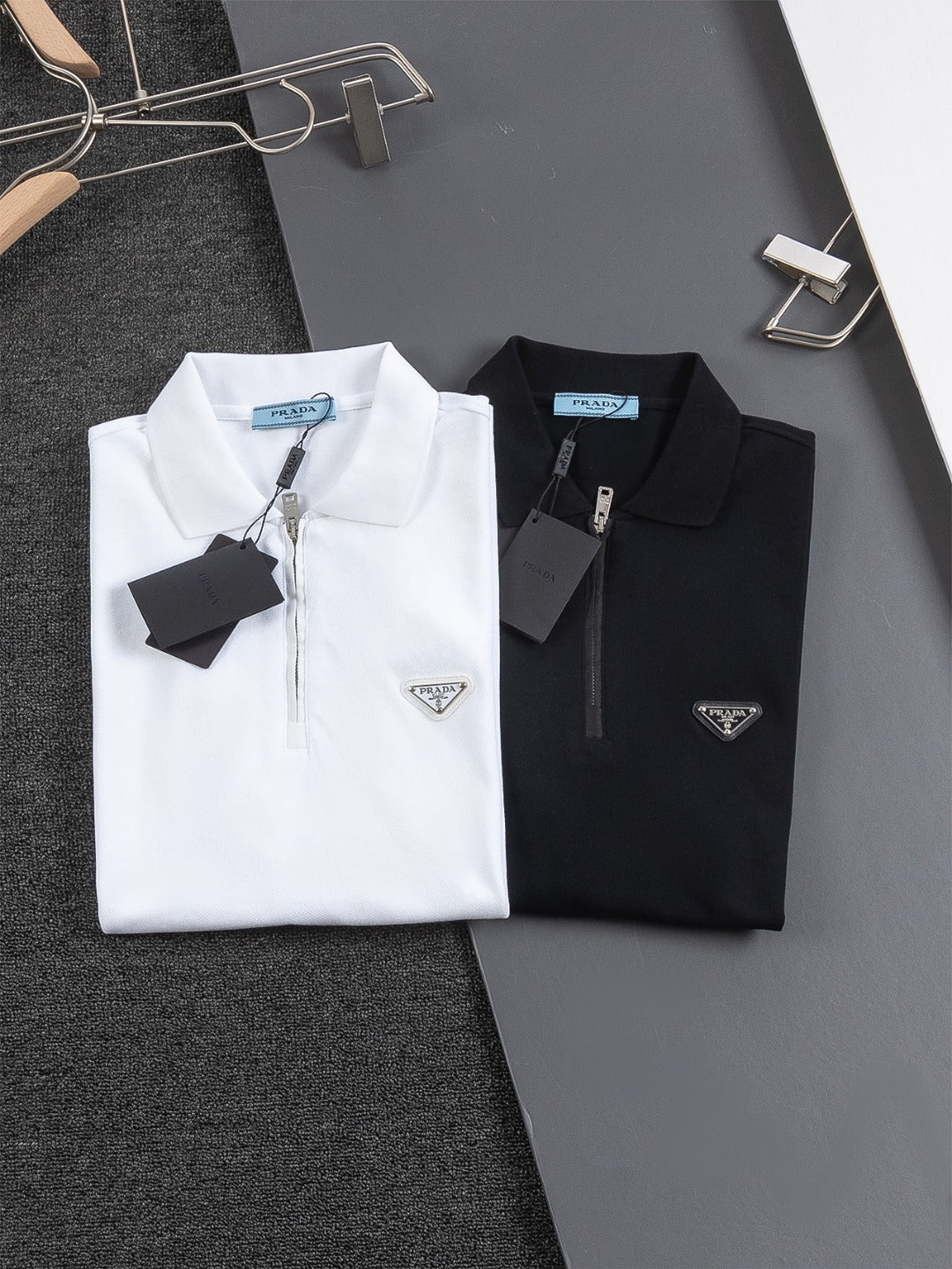 PR Polo shirt with zip 1825031801