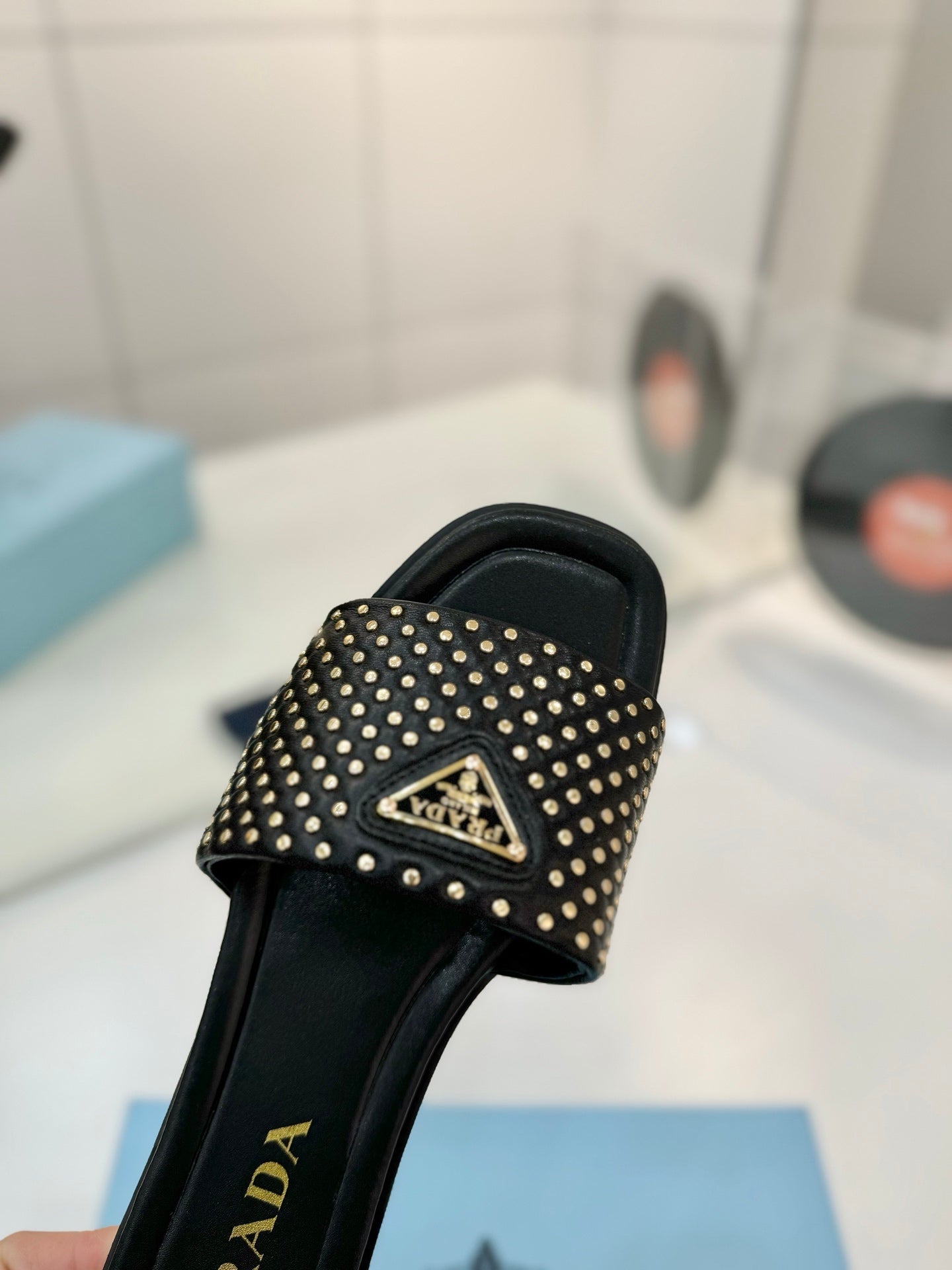 PR Nappa leather slides 1825032002