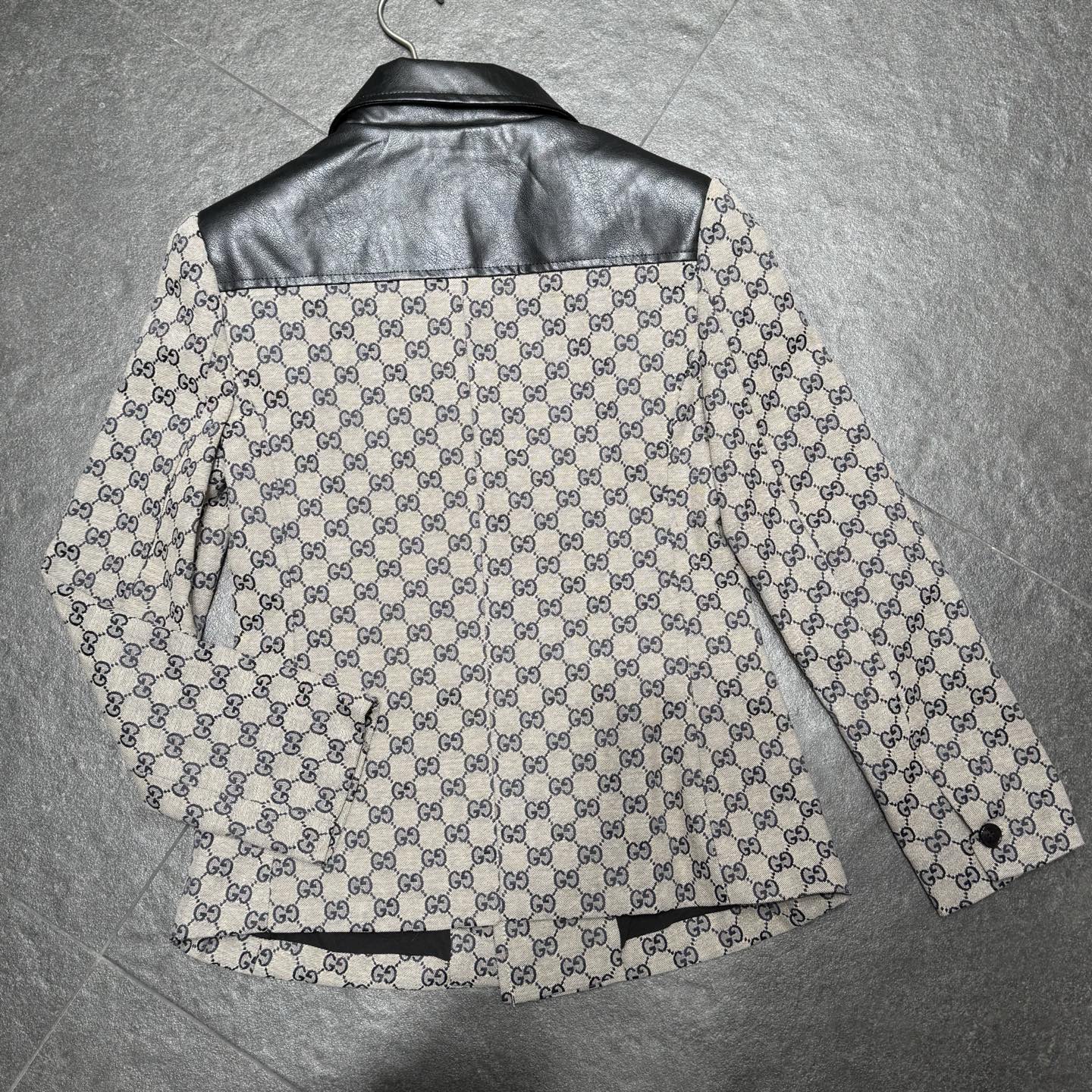 GG Paneled leather suit 1825040808