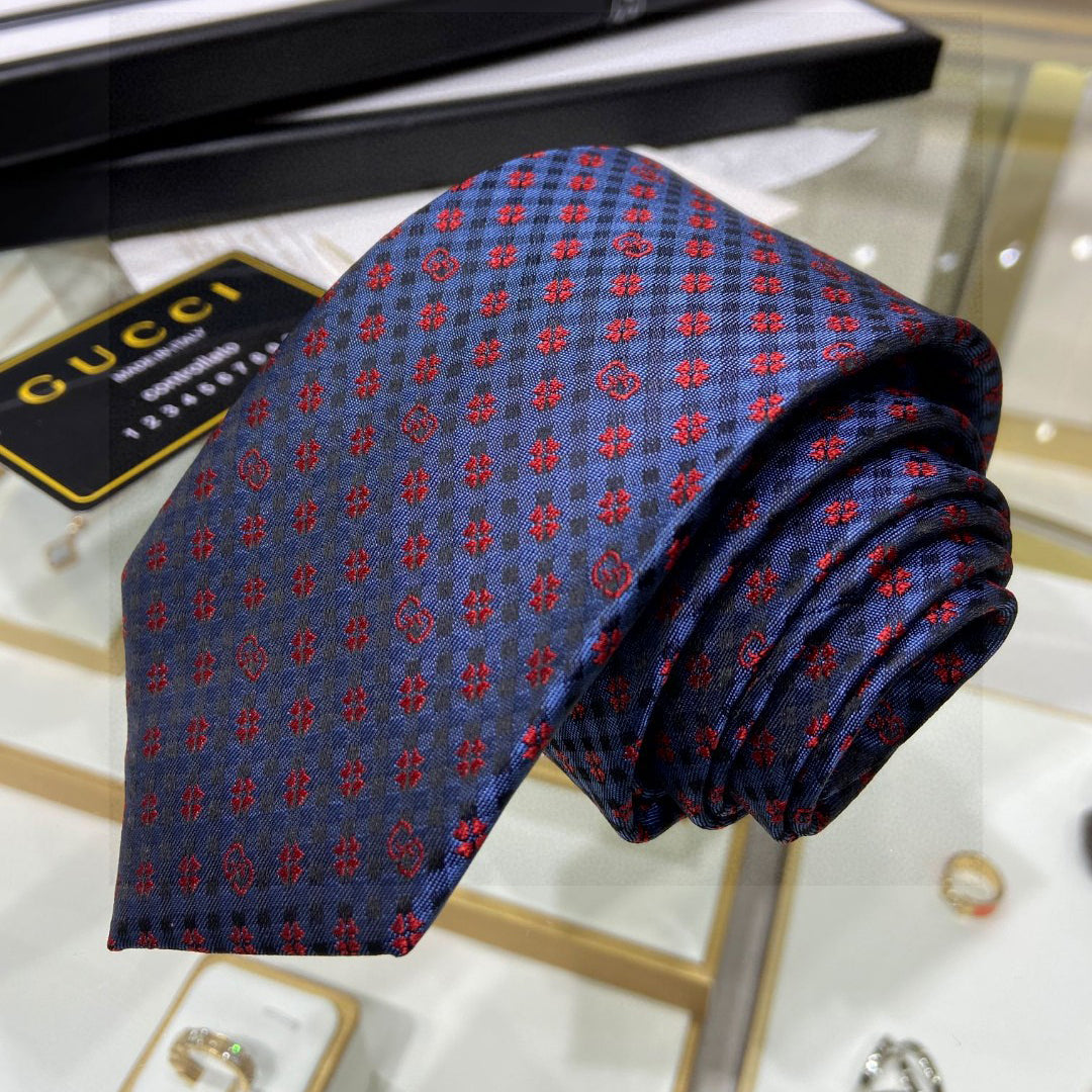 GG four-leaf clover tie 1824060503
