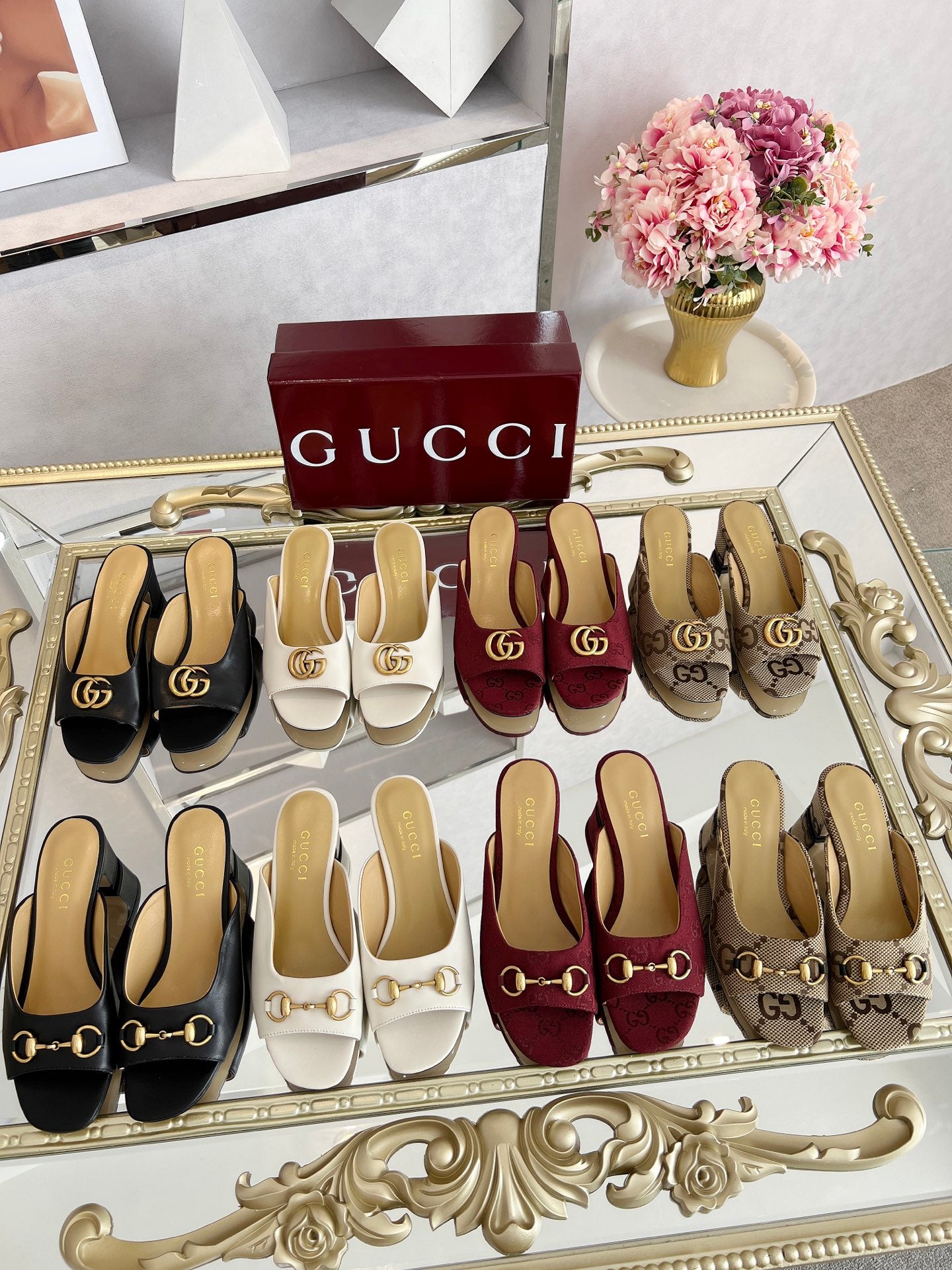 GG Chunky heel slippers 1825061302