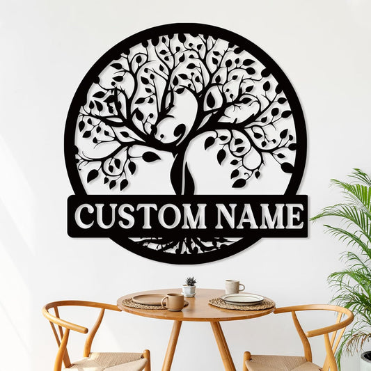 Custom Butterfly Metal Sign for Cabin or Porch, Personalized Family Name Wall Decor Gift