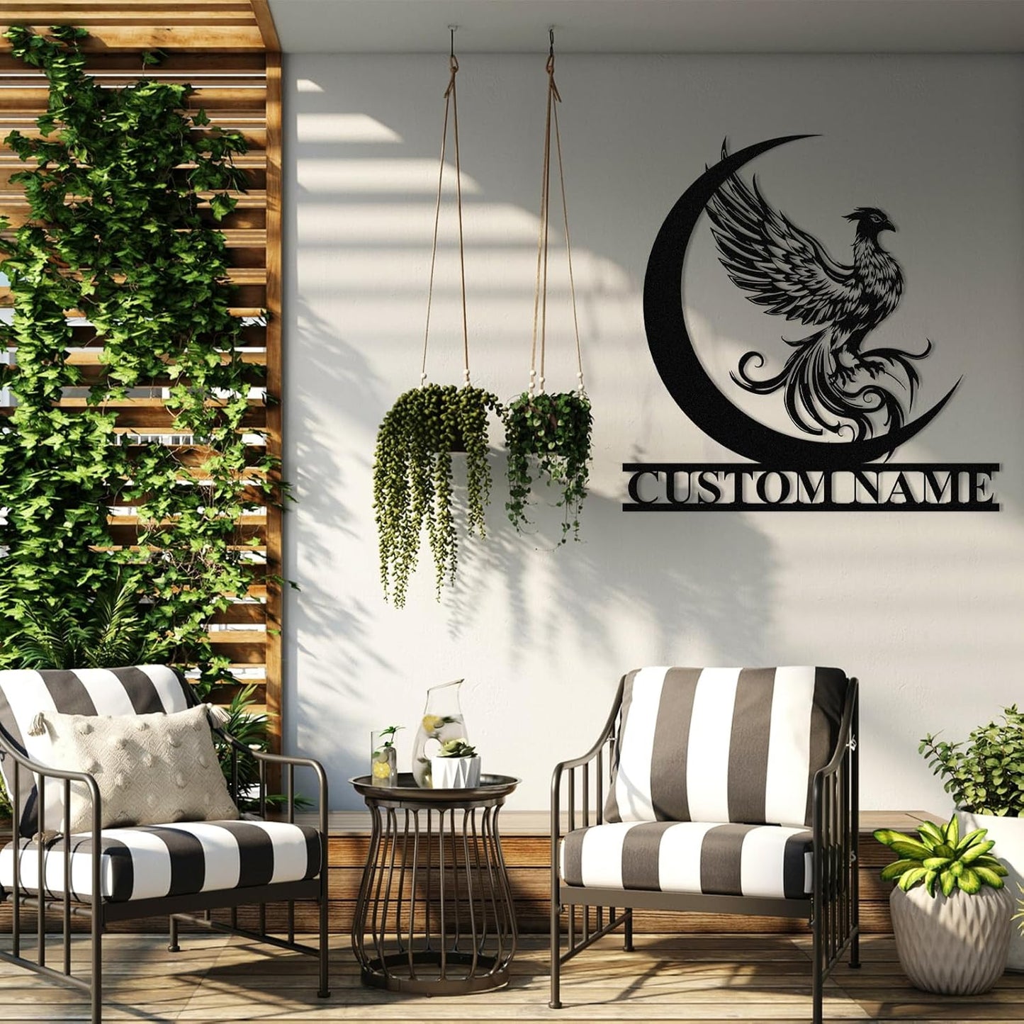 Custom Phoenix Iron Sign - Mythical Metal Wall Decor for Unique Home & Outdoor Spaces