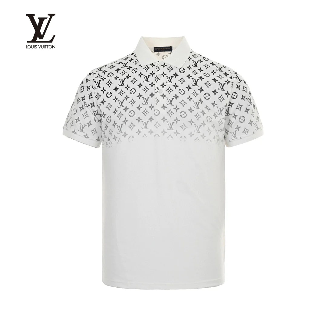 New Fashion Gradient Printed Polo Short Sleeves 1024032138