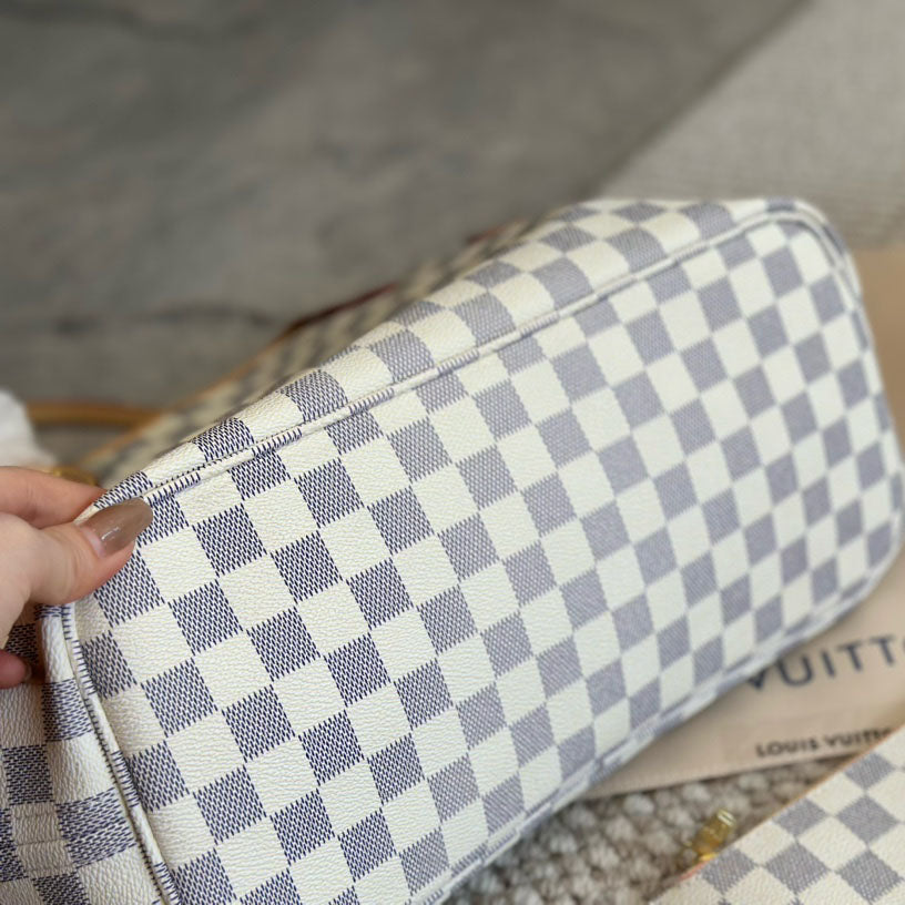 Handmade Leather Handbag Damier Neverfull MM