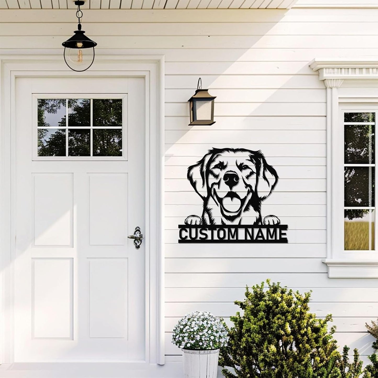 Custom Dog Iron Sign - Personalized Metal Wall Decor for Pet Lovers & Home Spaces