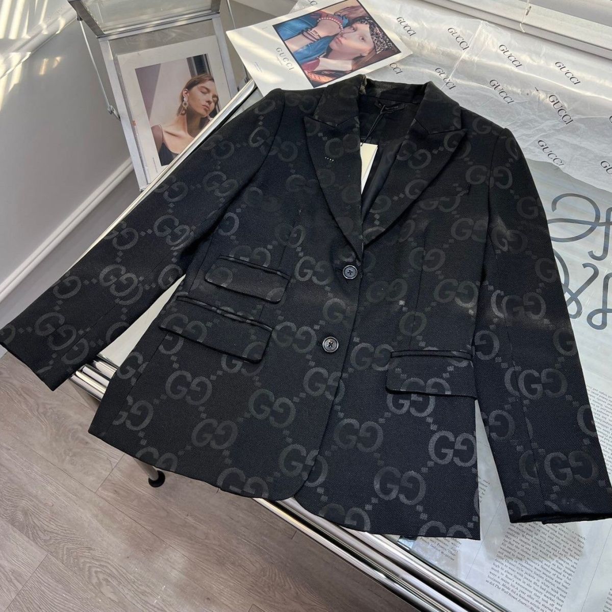 23 New G Jacquard Large Letter Suit PD0223090701