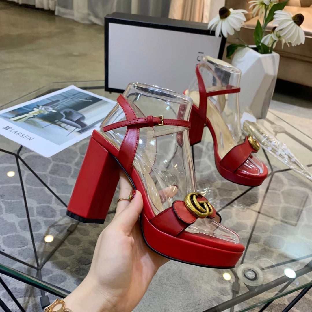 Versatile G buckle high-heeled sandals 1824061301