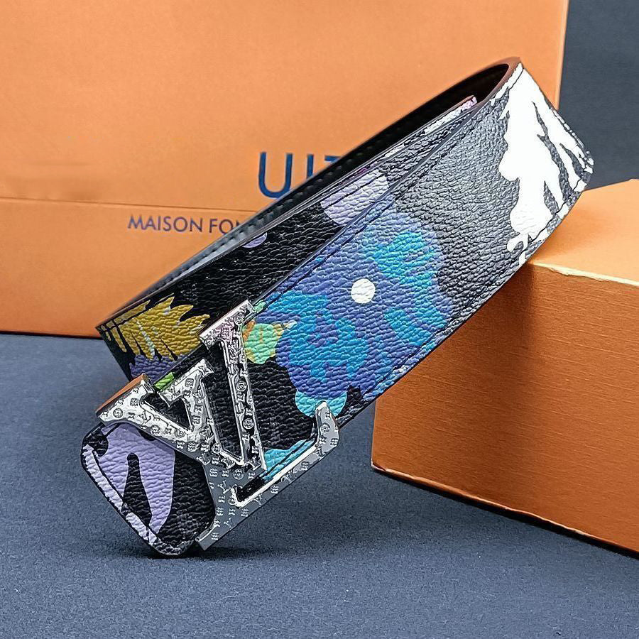 2023 New Trend Handmade High Quality V Logo Fashion Belt