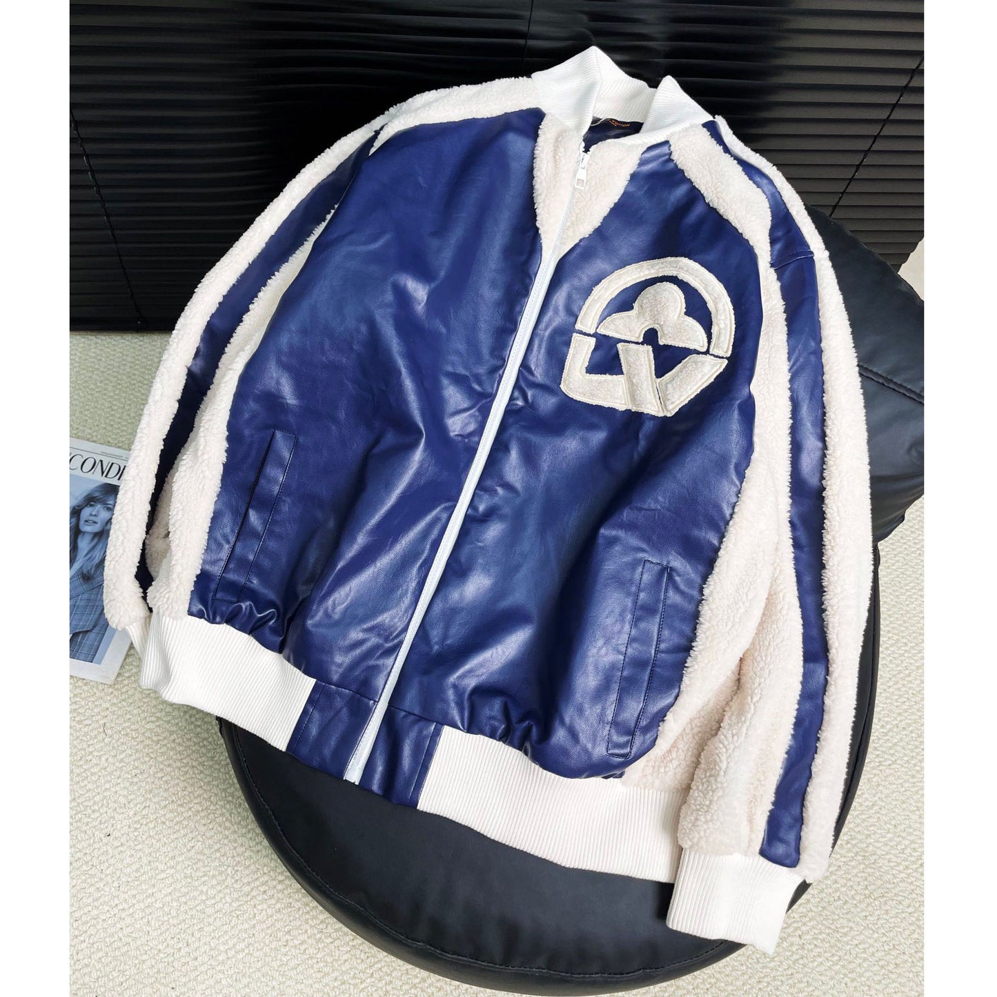 L Wool and leather jacket 1824091803