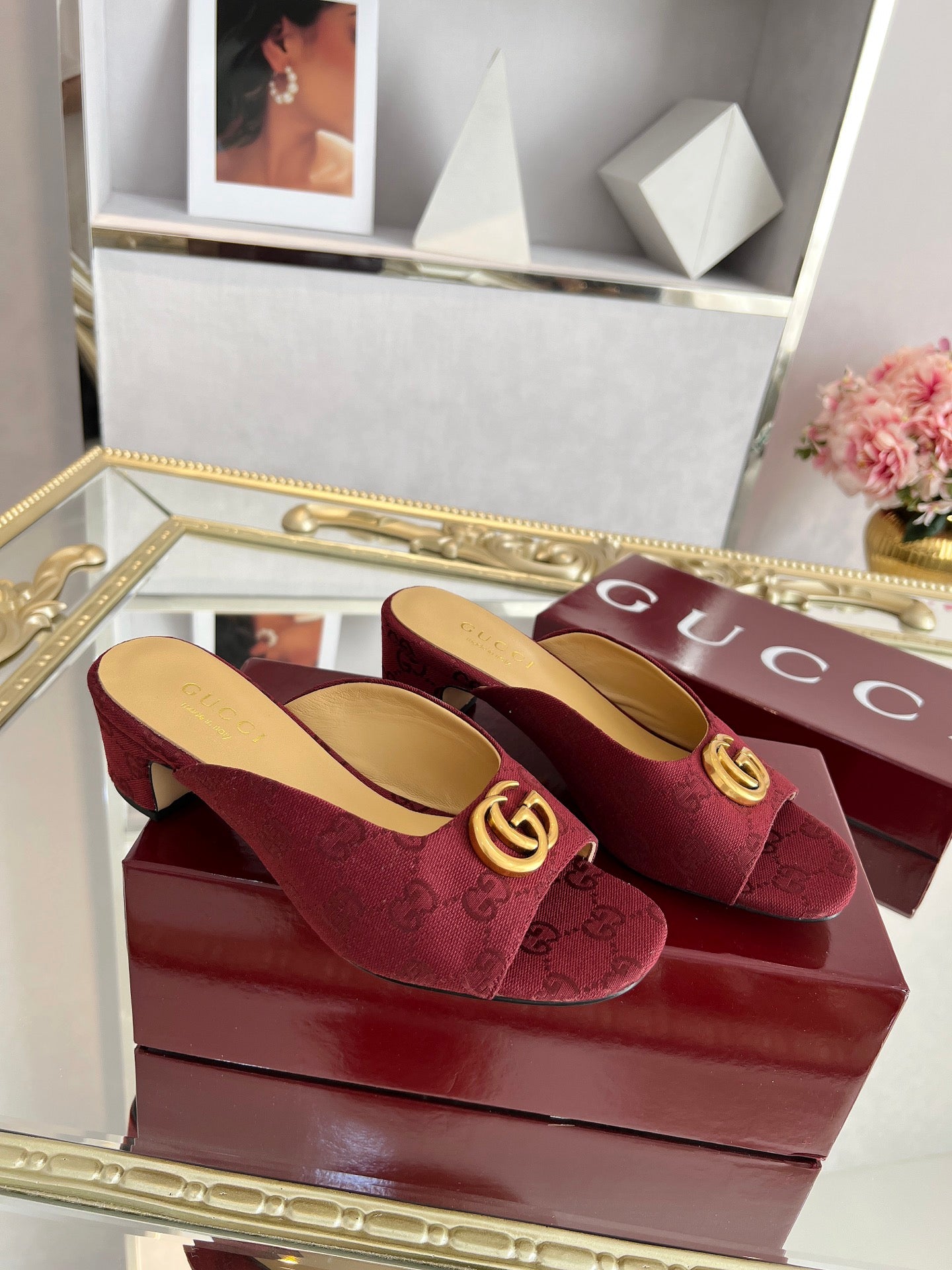 GG Chunky heel slippers 1825061302