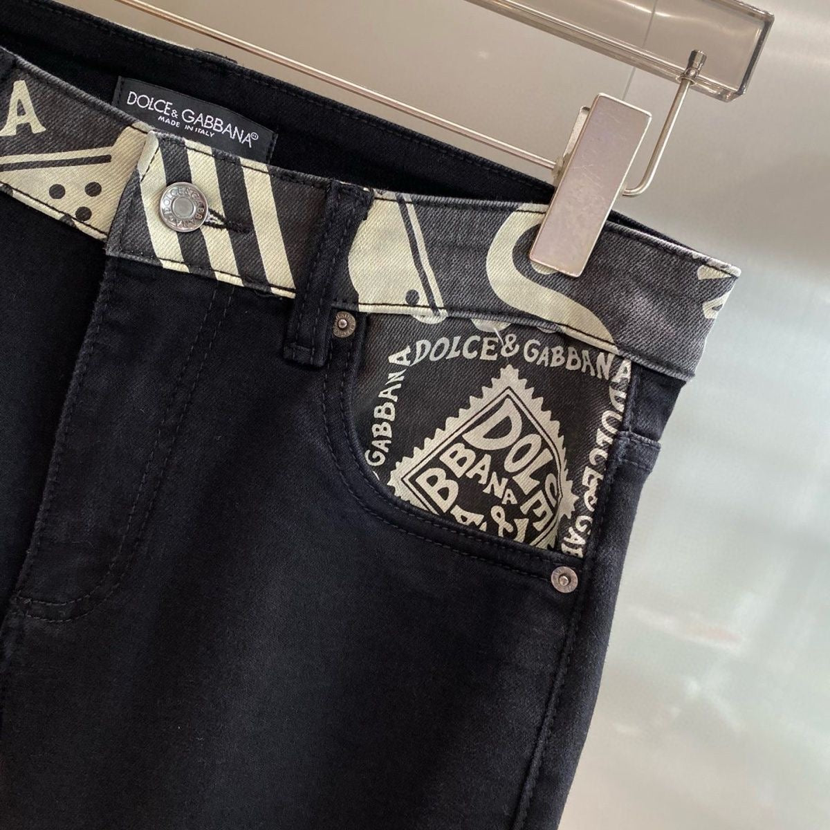 D&G HNA series exclusive pattern printed jeans 1824110701