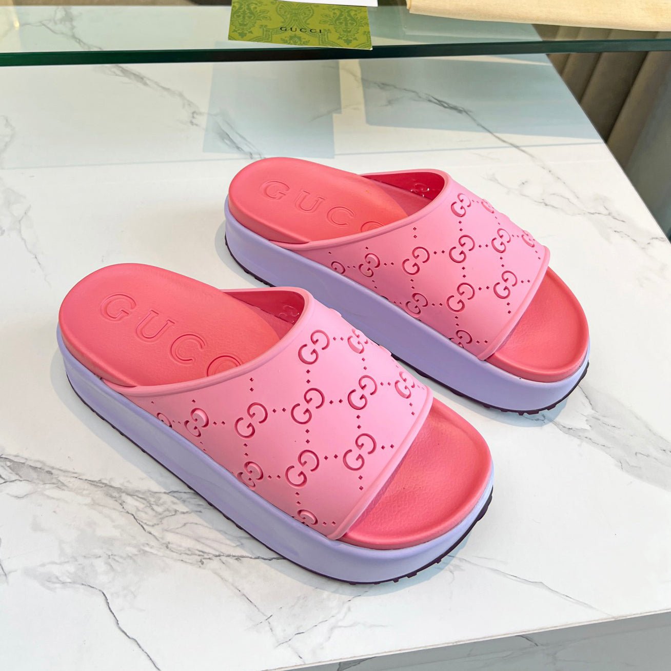G logo ice cream platform slippers  XC16061203