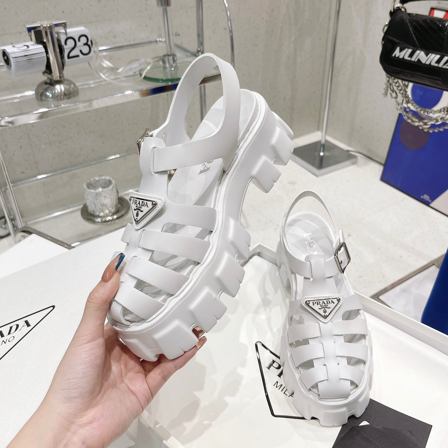 P luxury leather sandals XC0723081601