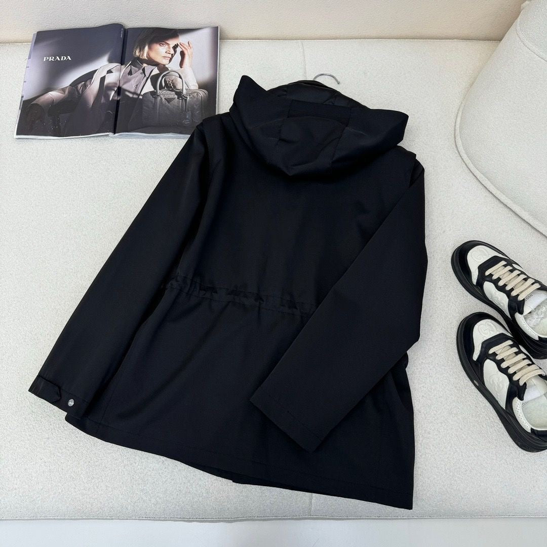PR waisted hooded jacket 1824091813