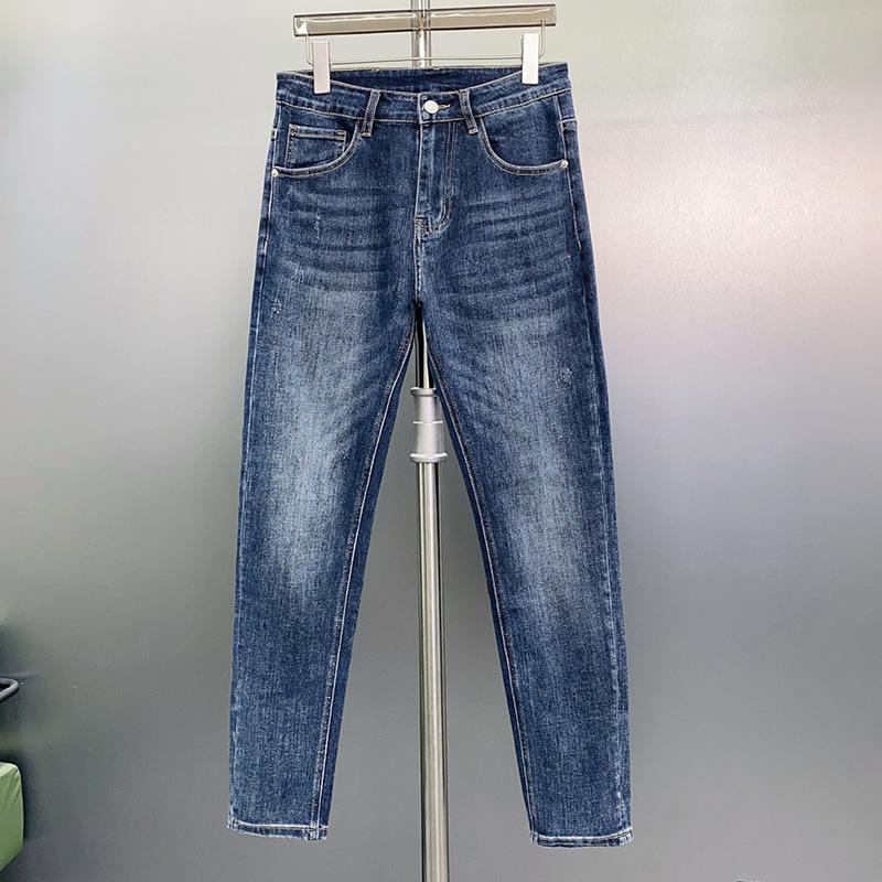 High Quality Print All-Match Stretch Slim Straight Pants 1024070113