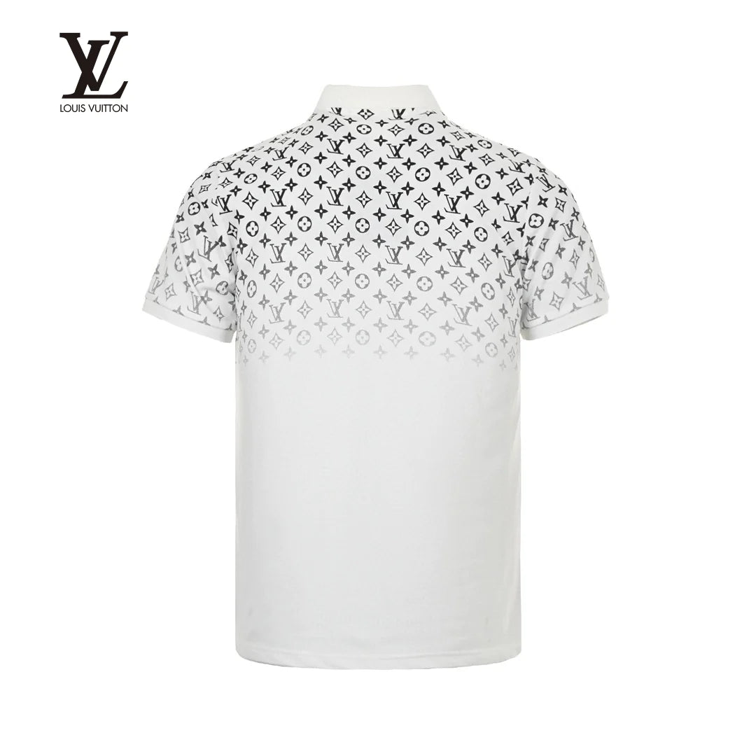 New Fashion Gradient Printed Polo Short Sleeves 1024032138