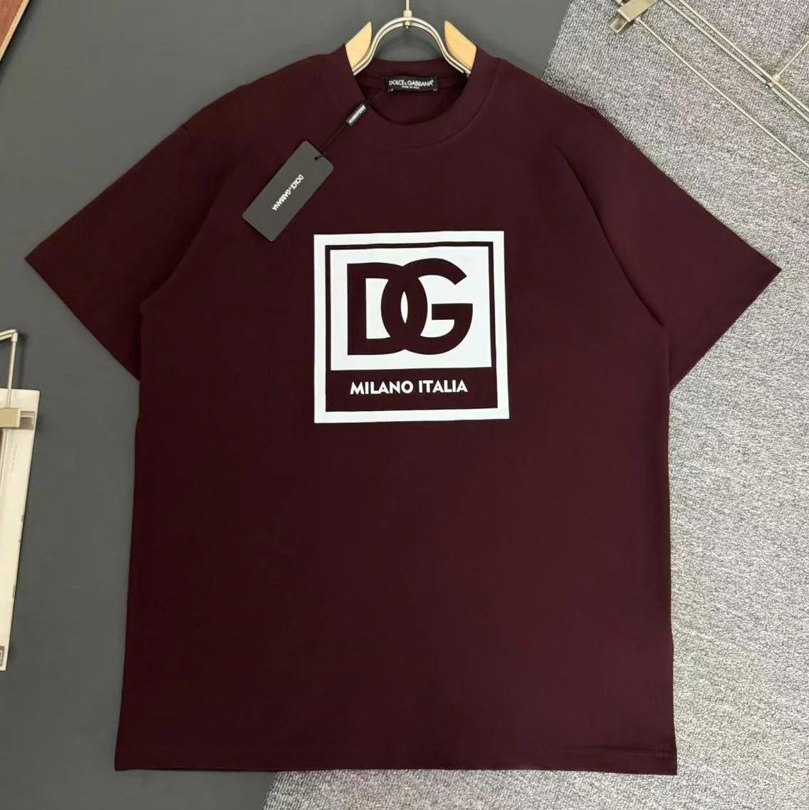 DG Printed Cotton Short Sleeve T-Shirt 3D1025042905