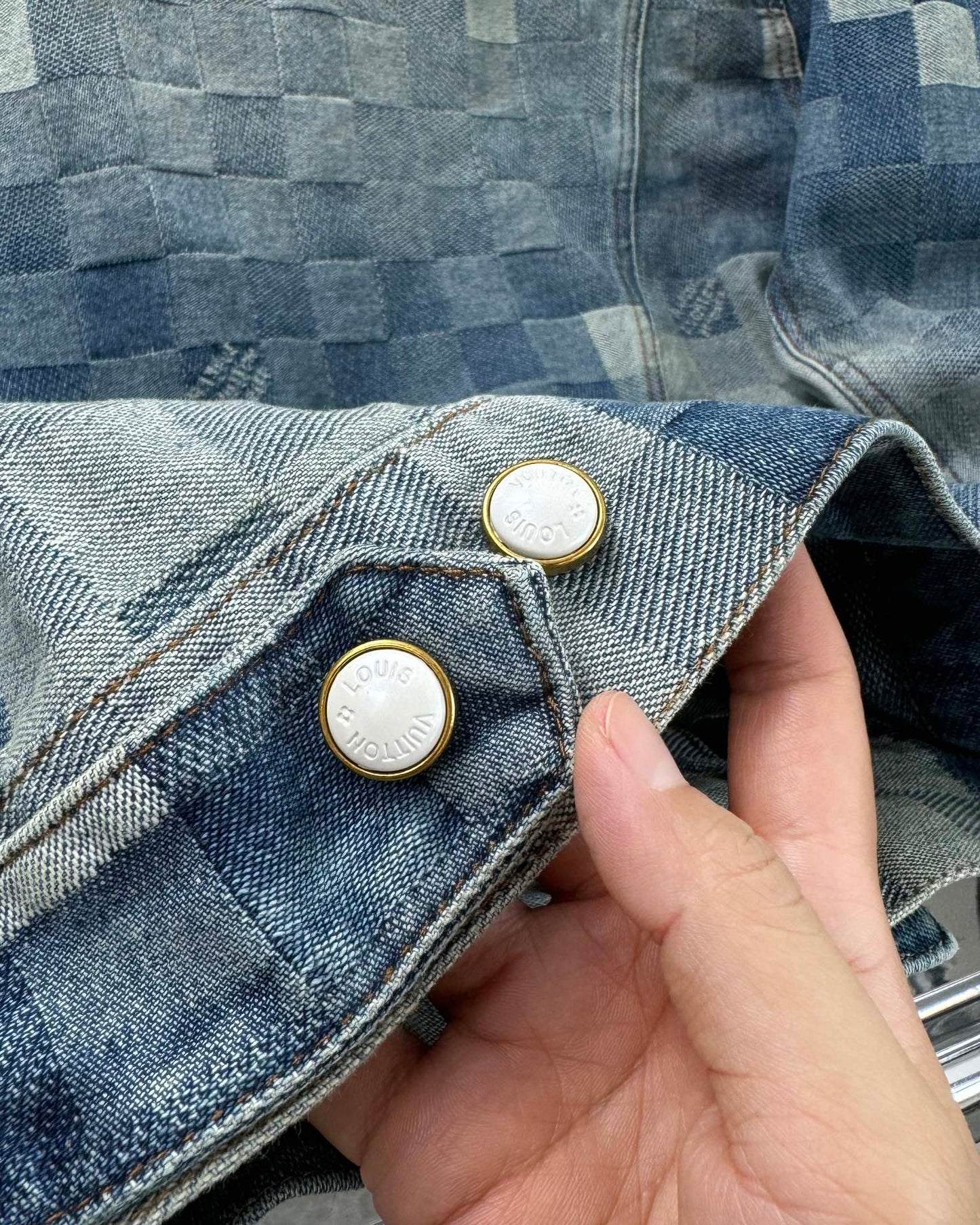 LV Plaid denim jacket 1825022821