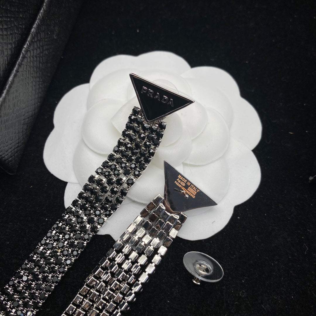 New versatile diamond tassel personalized earrings 1023122821