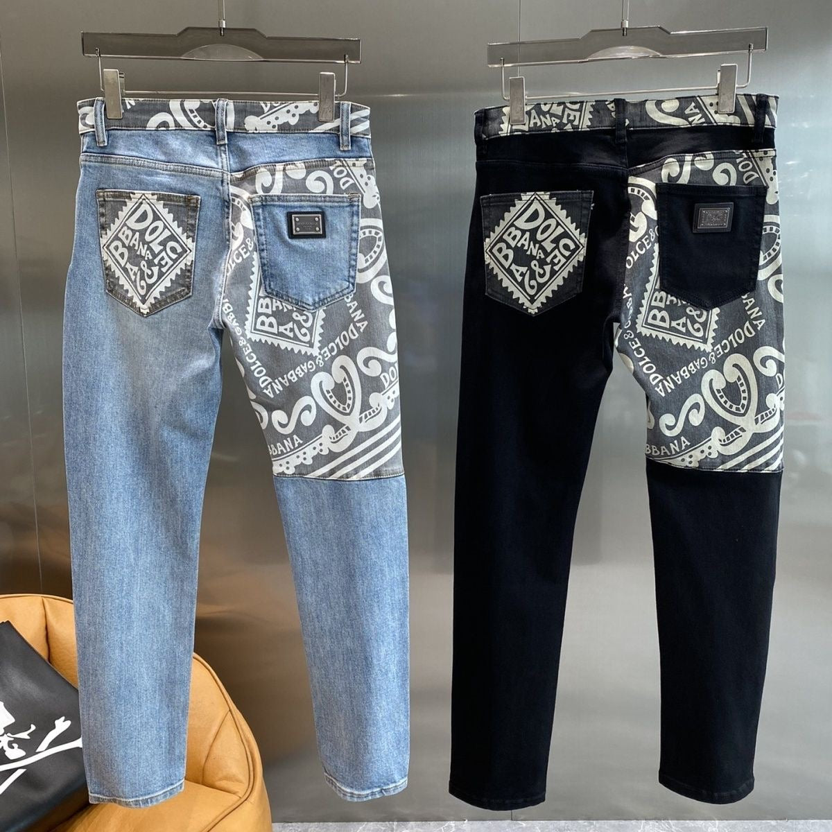 D&G HNA series exclusive pattern printed jeans 1824110701