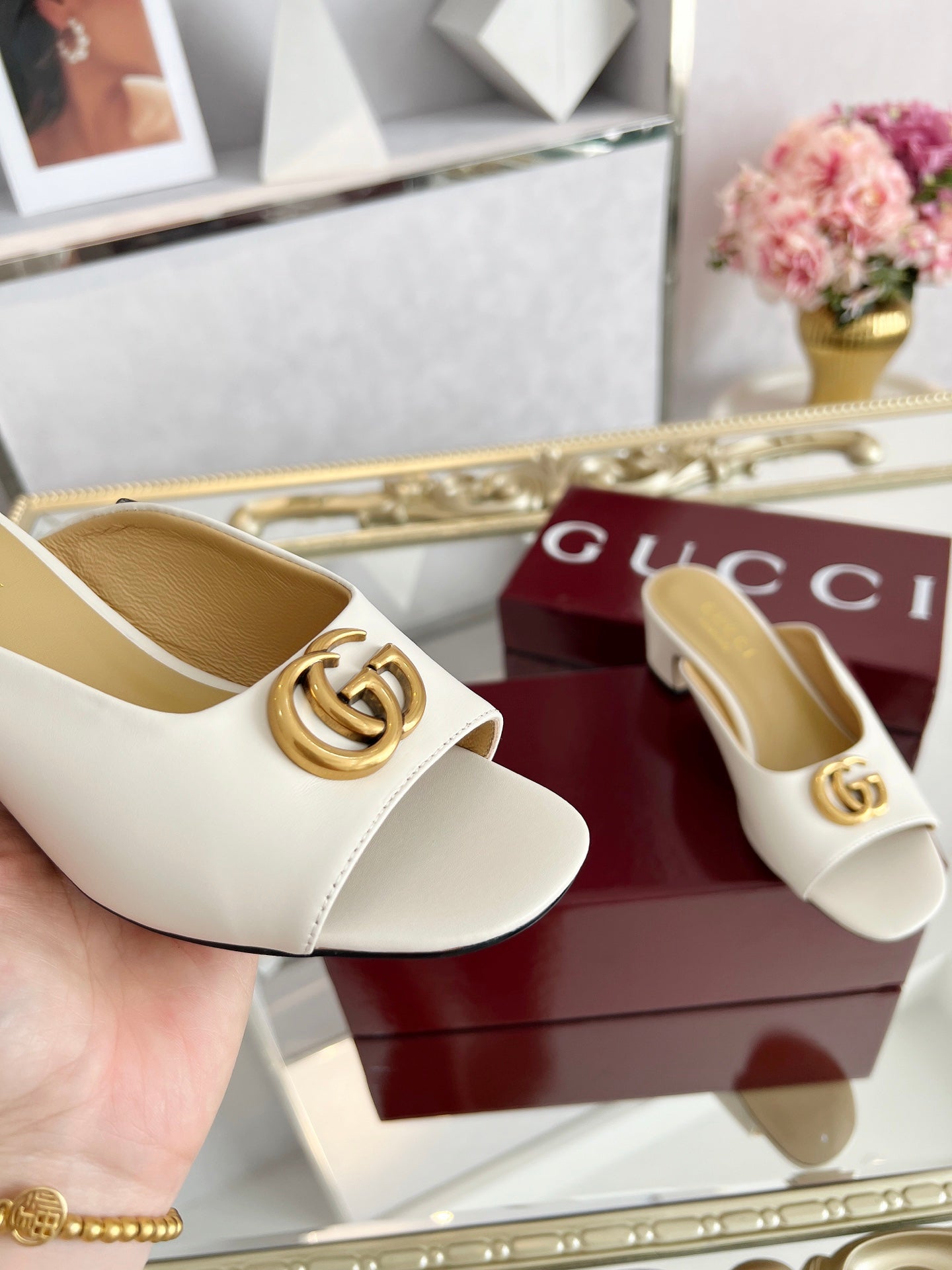 GG Chunky heel slippers 1825061302