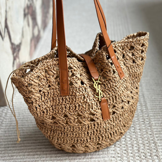 YSL straw handbag 0724041105