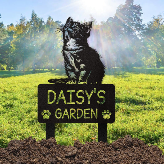 Elegant Iron Pet Memorial - Custom Plaque for Cats & Dogs, Indoor & Outdoor Display